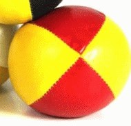 Juggling Ball - Single basic thud 110g yellow and red
