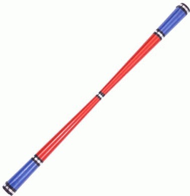 Juggle Dream Supreme Glitter Devil Stick Red Blue w/sticks