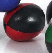 Juggling Ball - Single basic thud 110g black and red