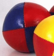 Juggling Ball - Single basic thud 110g red blue