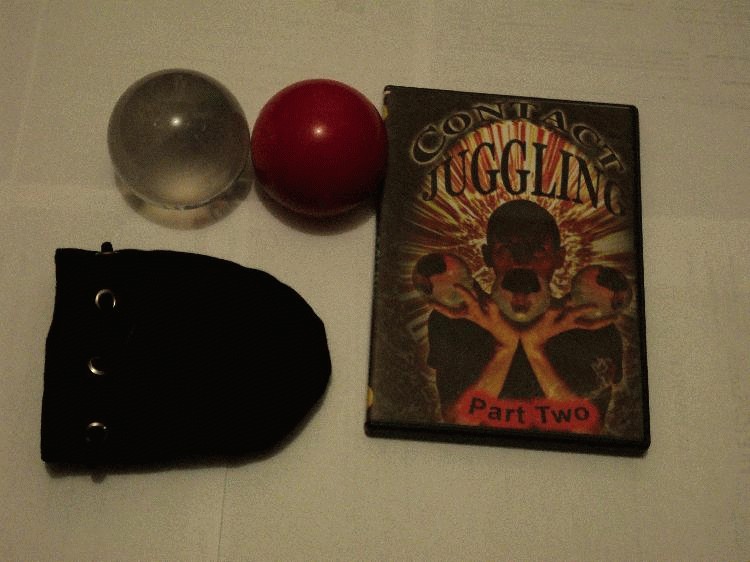 Contact Juggling Pack - acrylic, practice, dvd, pouch