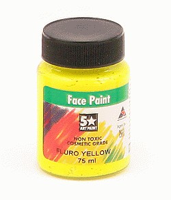 Face Paint Fluorescent 75ml UV Yellow