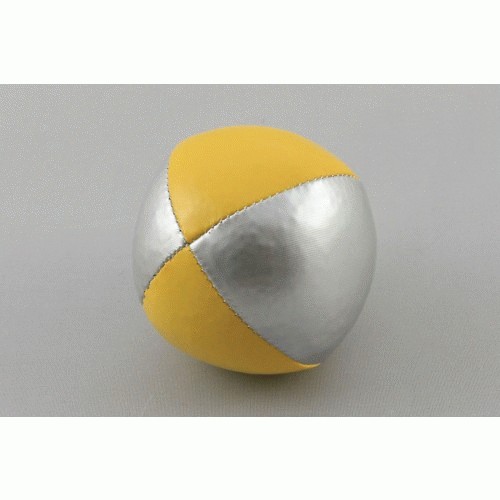 Juggling Ball - Single basic thud 110g silver and yellow