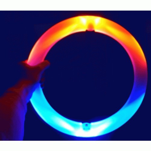 Juggle Light LED one piece juggling ring. Multi coloured