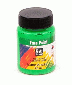 Face Paint Fluorescent 75ml UV Green