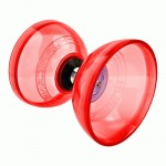 Juggle dream hurricane jumbo transparent triple bearing diabolo - Red
