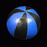 Juggling Balls - SINGLE star juggling ball black and blue