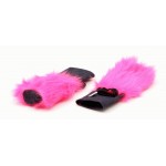 Fire Staff / Stick Bag fluffy head covers Pink