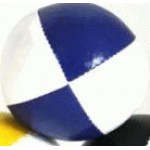 Juggling Ball - Single basic thud 110g white and blue