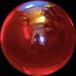 Red Acrylic contact Juggling ball 75mm 220g
