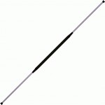 Practice Staff Chrome 150cm With   And 50cm Black Grip