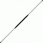 Practice Staff Chrome 150cm With   And 40cm Black Grip
