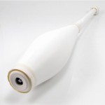 Single PX3 Pirouette Juggling Club Wrapped Handle - White