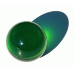 Green Acrylic contact Juggling ball 65mm 220g