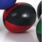 Juggling Ball - Single basic thud 110g black and red
