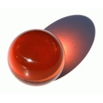 Orange Acrylic contact Juggling ball 65mm 220g
