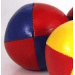 Juggling Ball - Single basic thud 110g red blue
