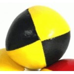Juggling Ball - Single basic thud 110g yellow and black