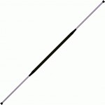 Practice Staff Chrome 150cm With   And 60cm Black Grip