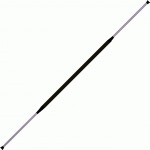 Practice Staff Chrome 150cm With   And 70cm Black Grip