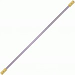 Contact Fire Staff Chrome 140cm With 100mm Kevlar Wicks