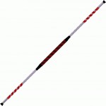 Practice Staff Chrome 1      Red Maroon Grip Silver  