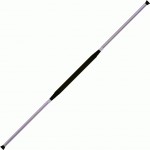 Practice Staff Chrome 130cm With   And 35cm Black Grip