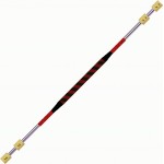 Fire Staff  120cm  Double 50mm Kevlar    Red Black   