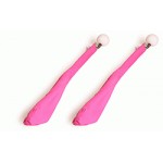 Cone poi - sock poi with silicon handles 585mm pink