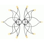 Pair of fire fans - lotus 50mm wicks for flame dancing