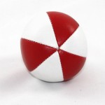 Juggling Balls - SINGLE Pro star juggling ball red white